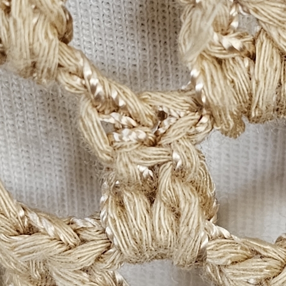 CROCHETED Bohemian Beaded Vest Size S - Picture 10 of 13